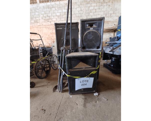 Foto de LOTE DE CAIXAS DE SOM – EQUIPAMENTOS DE ÁUDIO E SONORIZAÇÃO